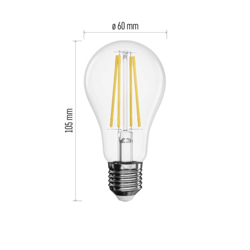 3 + 1 bez maksas – LED spuldze Filament A60 / E27 / 5,9 W (60 W) / 806 lm / neitrāli balta