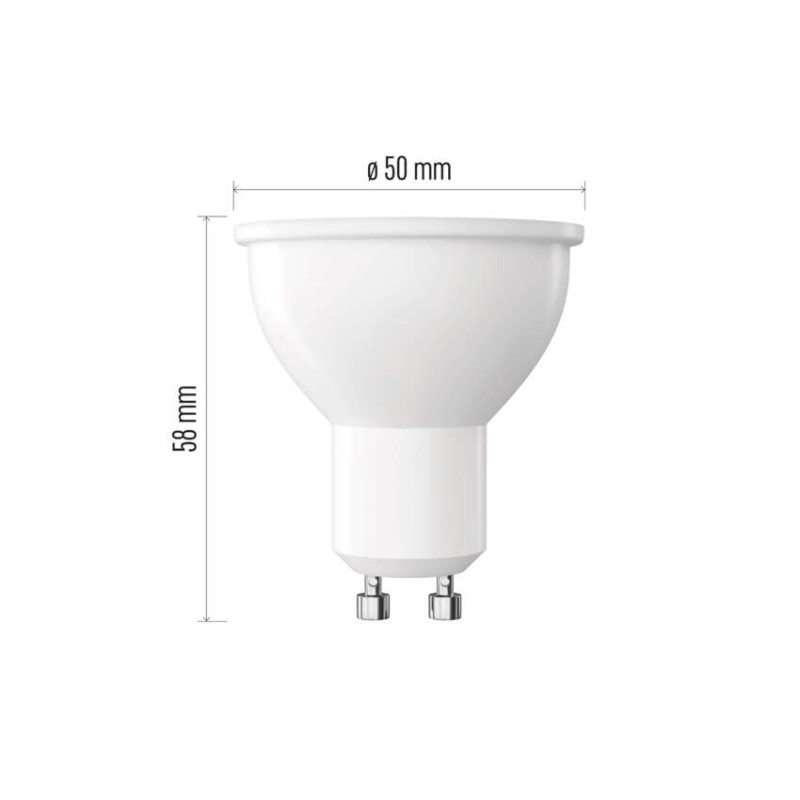 LED izzó Classic MR16 / GU10 / 7 W (60 W) / 800 lm / Természetes fehér / dimmelhető