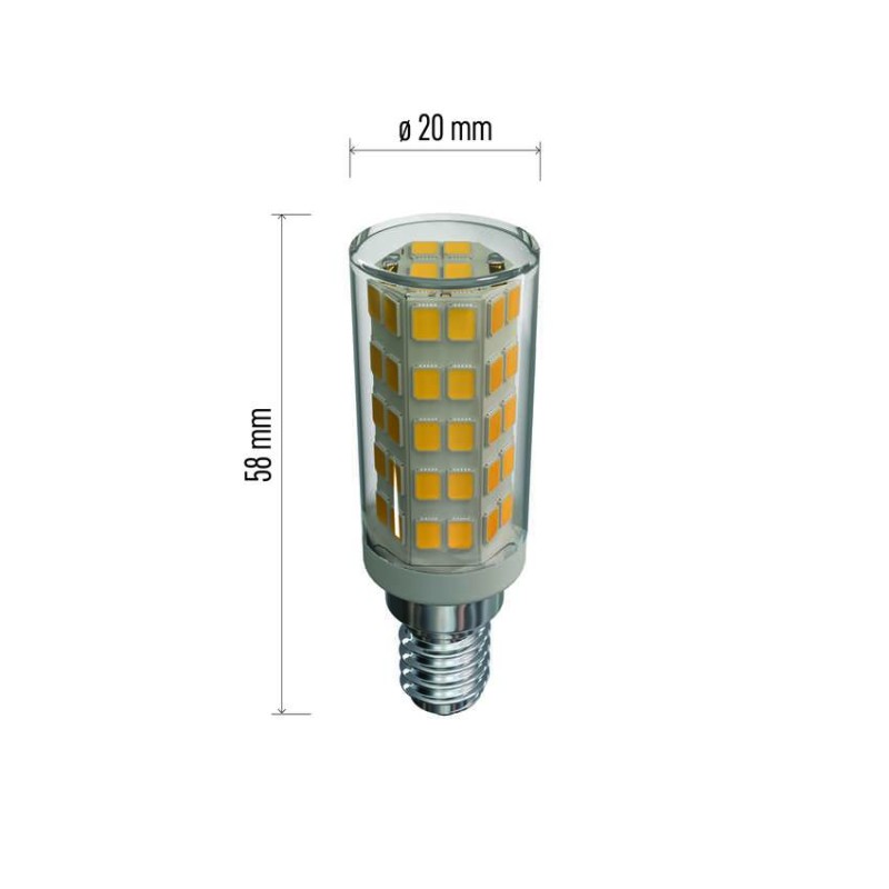 LED pirn õhupuhastajale Classic JC / E14 / 4,5 W (40 W) / 465 lm / soe valge