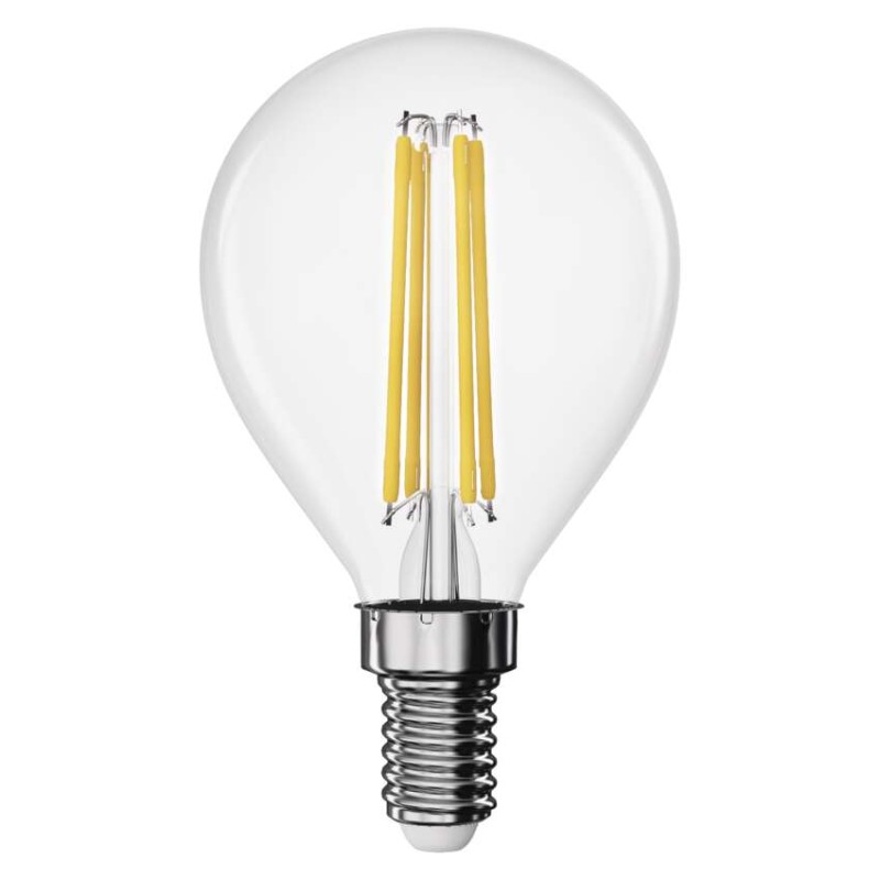 LED izzó Filament Mini Globe / E14 / 3,4 W (40 W) / 470 lm / Meleg fehér