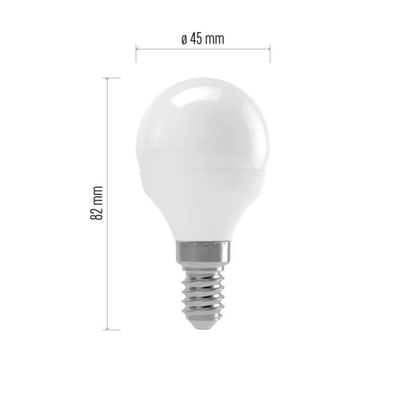 LED žárovka Classic Mini Globe / E14 / 4,1 W (32 W) / 350 lm / neutrální bílá
