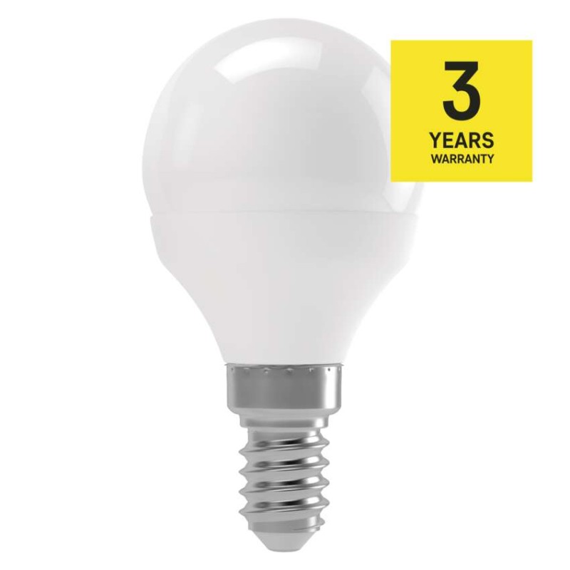 LED žárovka Classic Mini Globe / E14 / 4,1 W (32 W) / 350 lm / neutrální bílá