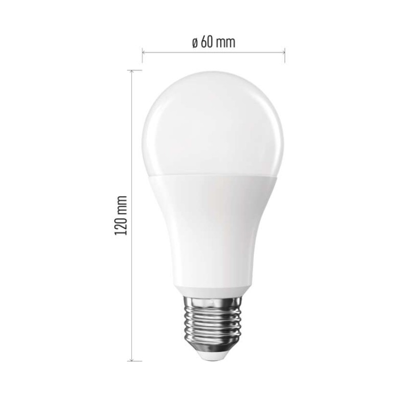 LED izzó Classic A60 / E27 / 13 W (100 W) / 1521 lm / Meleg fehér