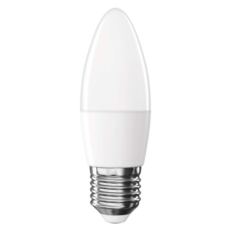 LED spuldze Classic Candle / E27 / 4,2 W (40 W) / 470 lm / Silti balta