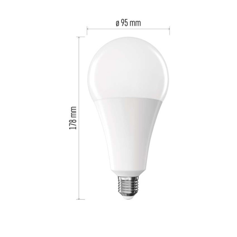 LED izzó Classic A95 / E27 / 28 W (200 W) / 3452 lm / Meleg fehér