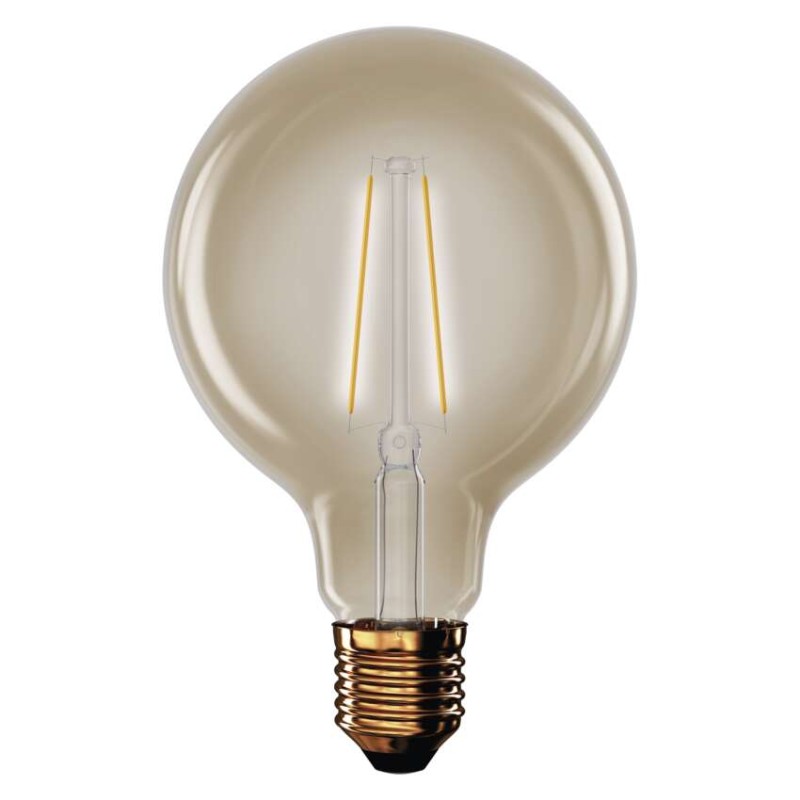 LED izzó Vintage G95 / E27 / 4,5 W (40 W) / 420 lm / Meleg fehér