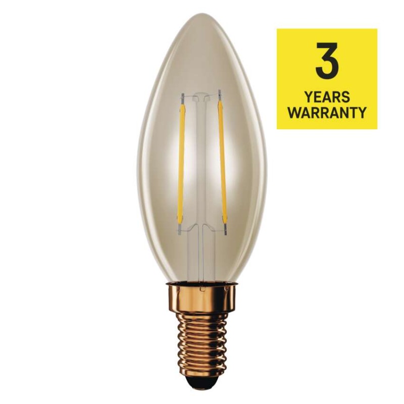 LED spuldze Vintage Candle / E14 / 2,5 W (20 W) / 225 lm / Silti balta