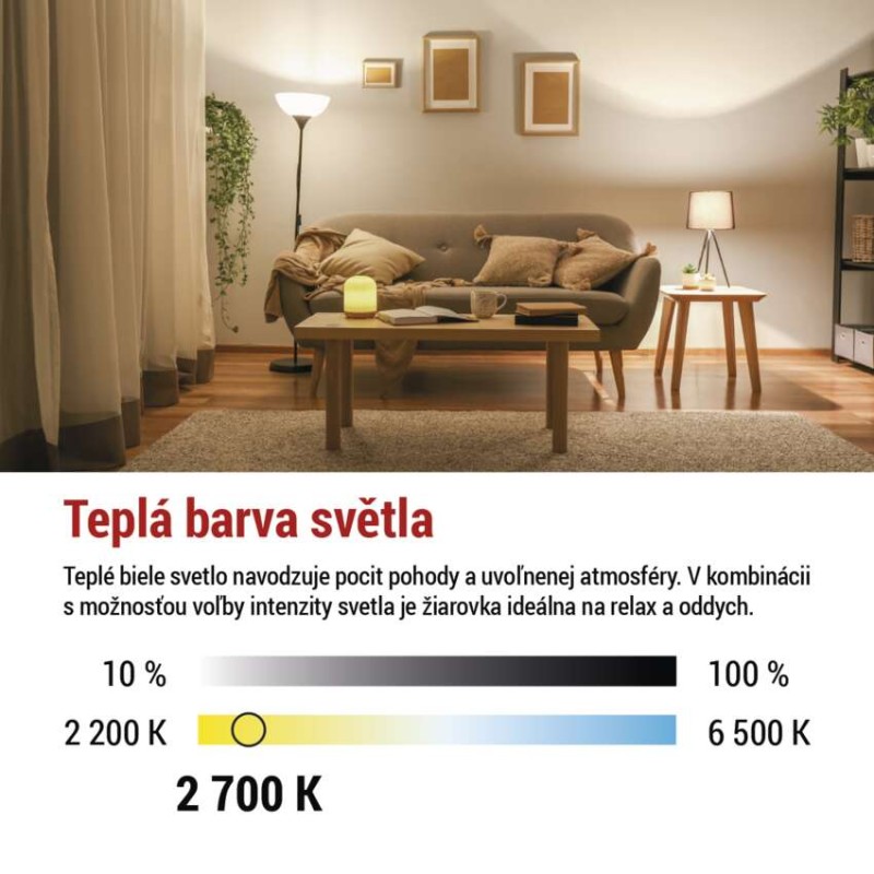 LED žiarovka Filament A60/ E27 / 7,5 W (75 W) / 1 055 lm / teplá biela / stmievateľné
