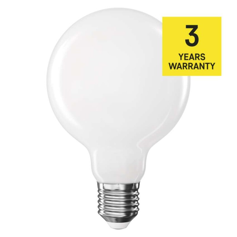 LED žiarovka Filament G95 / E27 / 7,8 W (75 W) / 1055 lm / Neutrálna biela