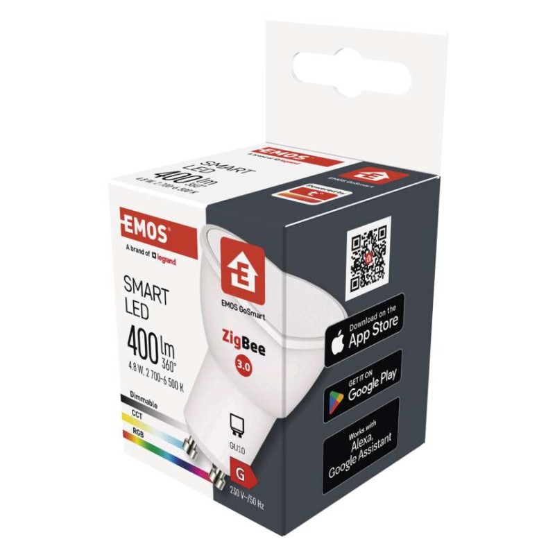 LED pirn GoSmart MR16 / GU10 / 4,8 W (35 W) / 400 lm / RGB / hämardatav / Zigbee