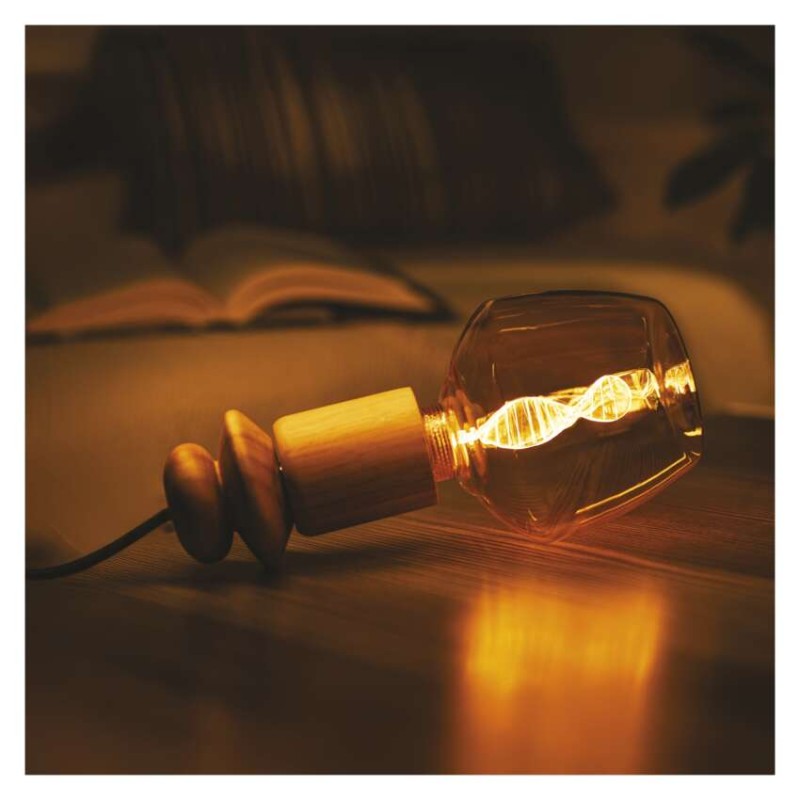 LED izzó DECO S123 / E27 / 3,5 W (14 W) / 130 lm / flame