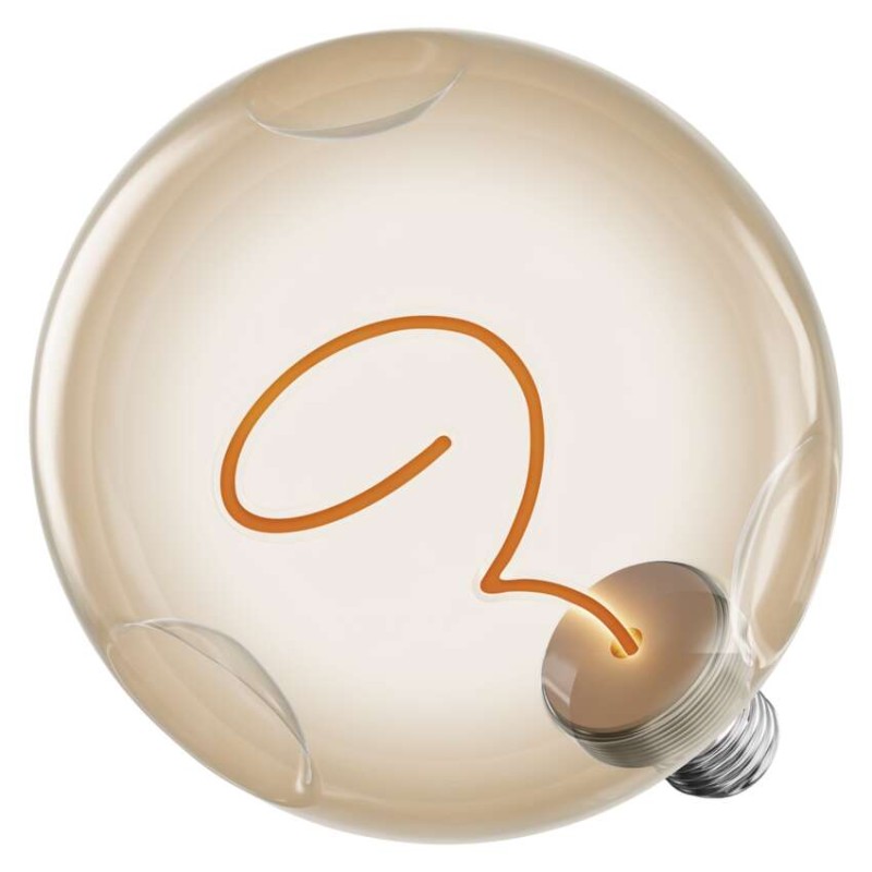 LED izzó DECO CG125A / E27 / 4,5 W (24 W) / 240 lm / flame