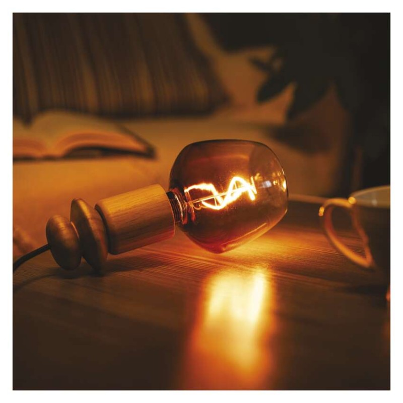 LED izzó DECO S123/ E27 / 4 W (16 W) / 150 lm / flame