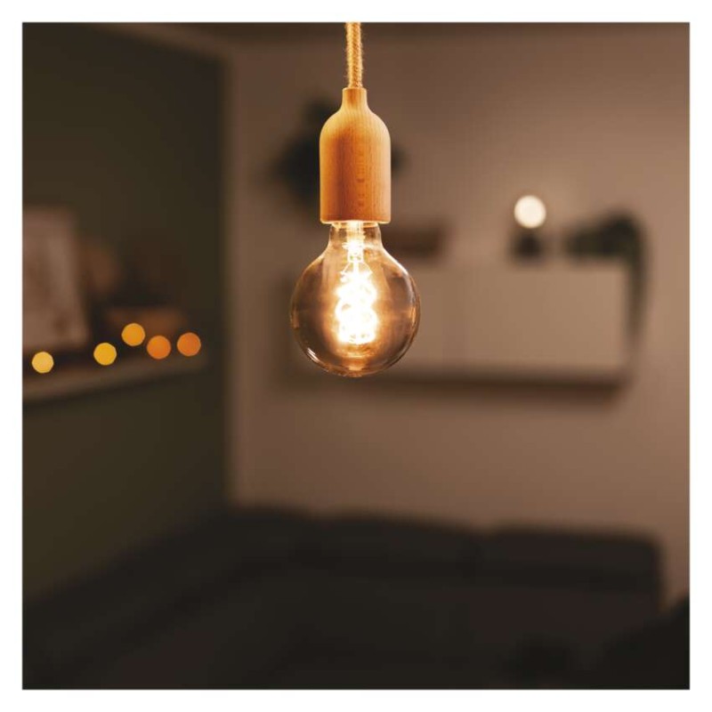 LED spuldze DECO SMOKED G95 / E27 / 4,5 W (19 W) / 180 lm / flame