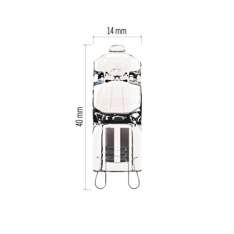 Halogeenlamp JC 42W G9 soe valge