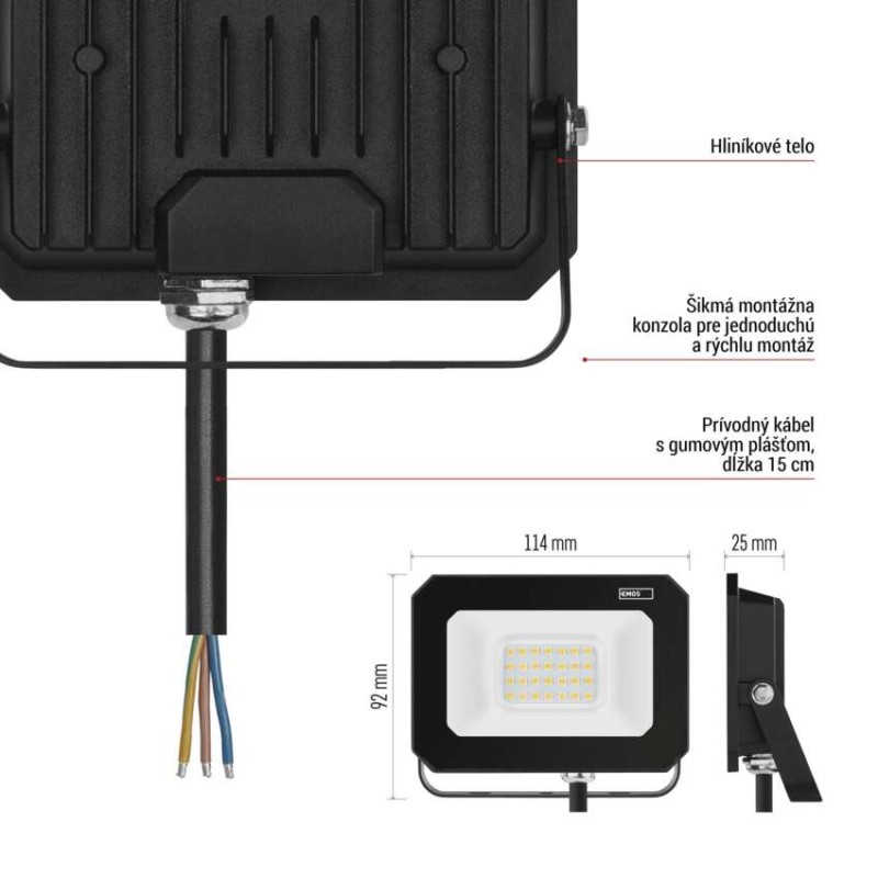 LED reflektor SIMPO 20 W természetes fehér