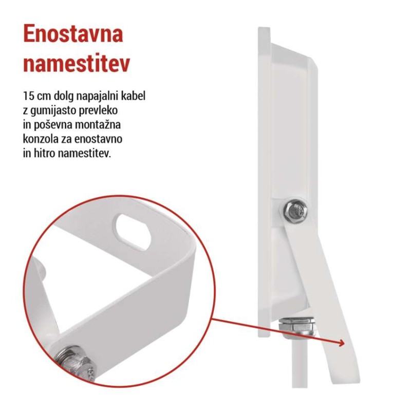 LED REFLEKTOR SIMPO 50W 5000LM IP65 NW W