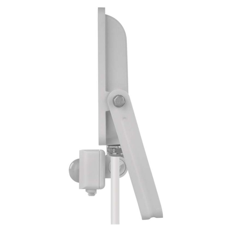 LED reflektor GLARO s pohybovým čidlom, 30 W, biely, IP54, 3000 lm, neutrálna biela