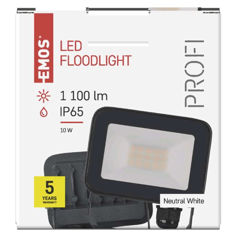 EMOS INOVO LED reflektor 10W 1100lm IP65 természetes fehér