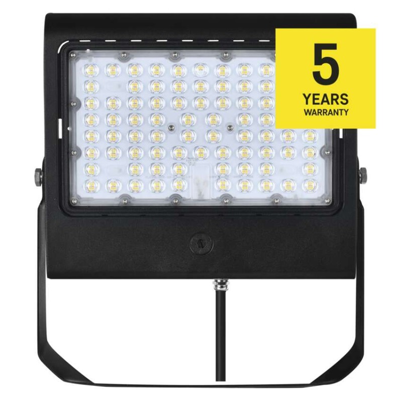 LED reflektor AGENO čierny, 150W neutrálna biela