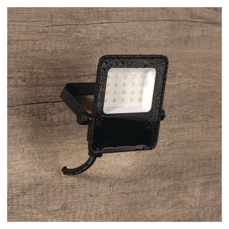 LED reflektor VISIO čierny, 10W neutrálna biela