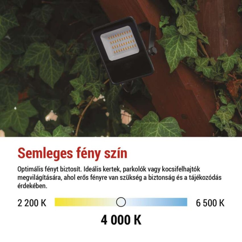 VISIO LED reflektor 20W természetes fehér