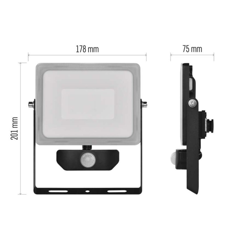 EMOS Ilio LED reflektor 31W 2800lm mozgásérzékelővel IP44 term. fehér