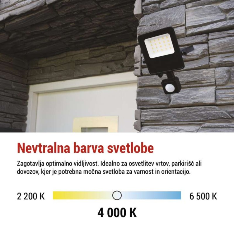 LED reflektor VISIO s senzorjem 10W