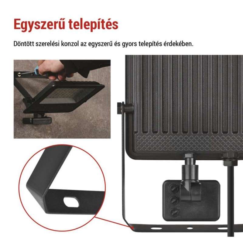 EMOS VISIO LED reflektor 50 W mozgásérzékelővel IP54 term. fehér