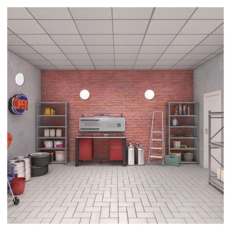 LED prisadené svietidlo TORI, kruhové biele 15W neutrálna b.,IP54