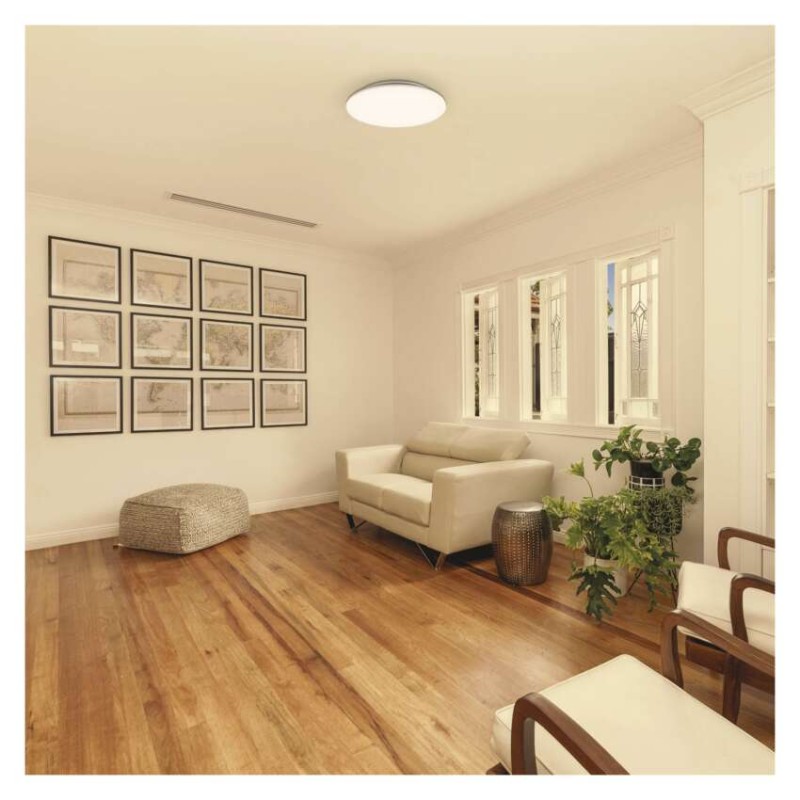 LED mennyezeti lámpatest TIVI, B CLASS, kerek, fehér 5,2W, IP44, Meleg fehér