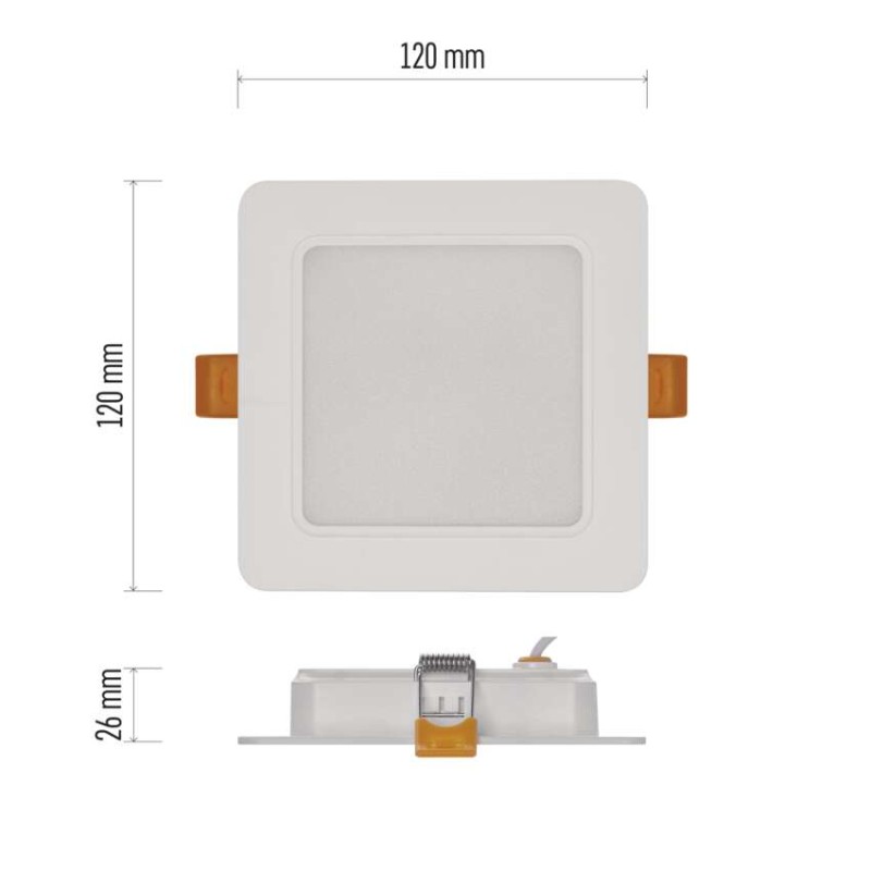 LED-valgusti RUBIC 12 x 12 cm, 9 W, neutraalne valge