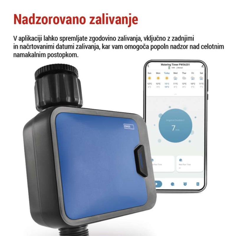 Časovnik za zalivanje GoSmart, Bluetooth 5.0, 1 izhod