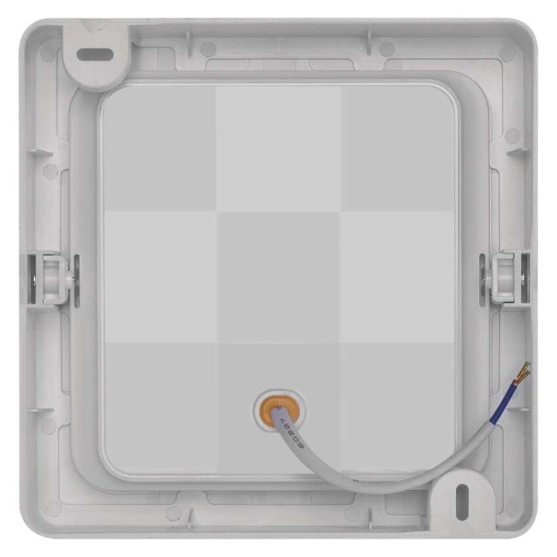 Panel LED natynkowy RUBIC 2w1, kwadrat, biały, 18W, naturalna biel