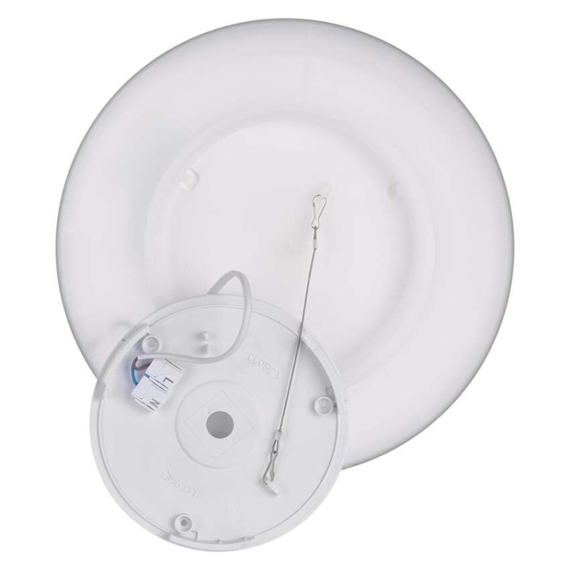 LED prisadené svietidlo FLORI okrúhle, čierné, 18W, neutrálna biela