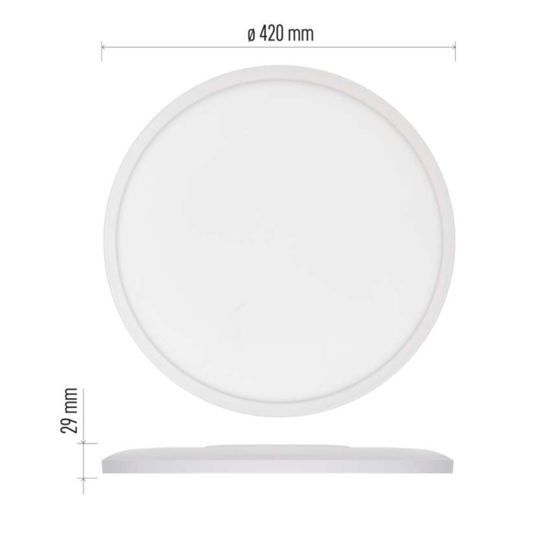 Oprawa LED FLORI okrągła, biała, 22W, neutralna biel