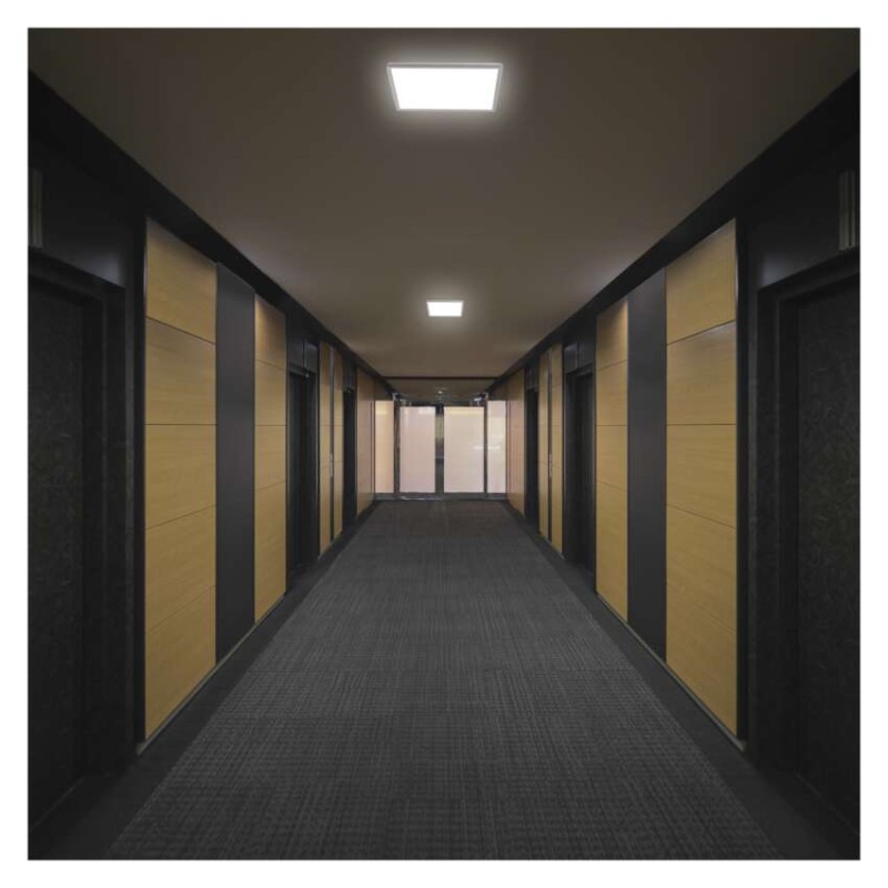 LED felületi lámpatest FLORI négyzet, fehér, 22W, semleges fehér