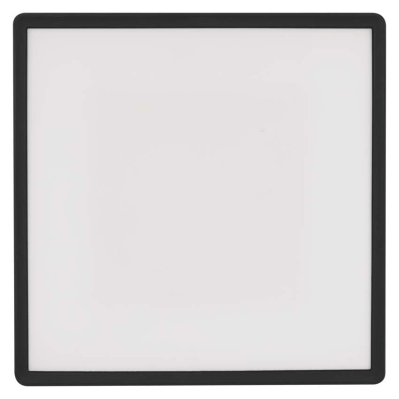 LED gaismeklis FLORI kvadrāts, melnā, 22W, neitrāli balts