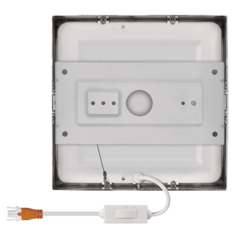 LED svítidlo NEXXO broušený nikl, 17 x 17 cm, 12,5 W, teplá/neutrální bílá