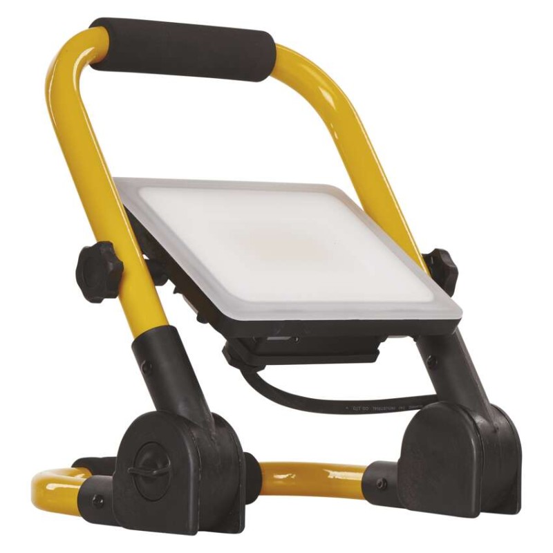 LED reflektor ILIO přenosný, 31 W, černý/žlutý, neutrální bílá