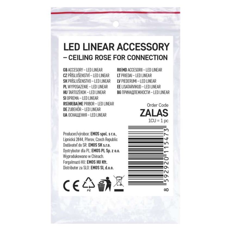 Napájení pro závěsnou montáž lineárních svítidel ORTO