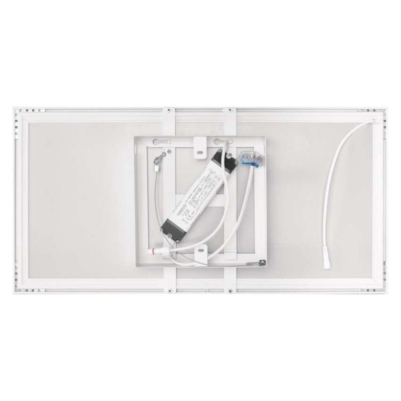 LED lampa RIVI, 30 x 60 cm, 25 W, silti un auksti balta, aptumšojama ar tālvadības pulti