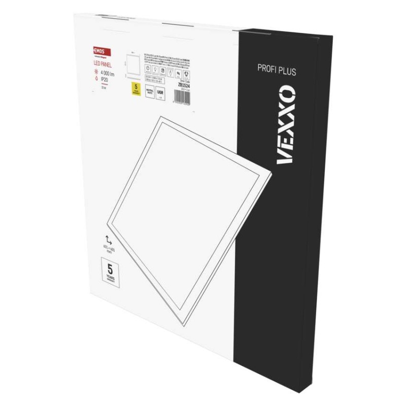 Panel LED VEXXO 60×60 33W Powiązany IP20 neutralna biel UGR