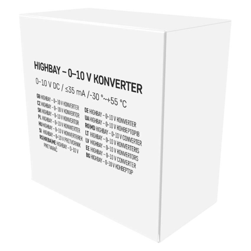 Konvertor 0–10 V pro průmyslová svítidla HIGHBAY