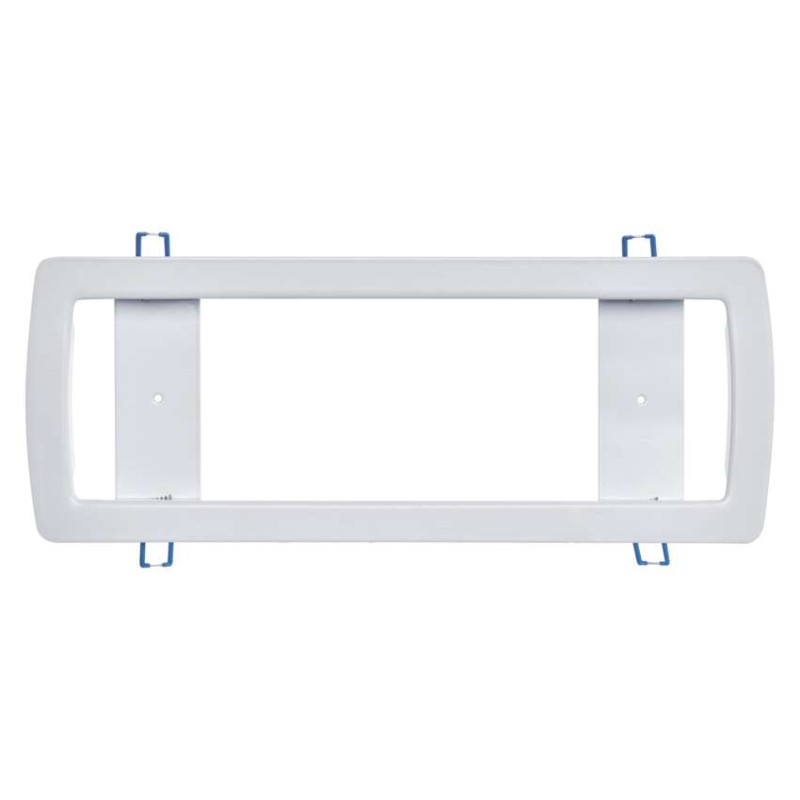 Rámeček NESSI pro vestavnou montáž nouzového svítidla, ocelový plech