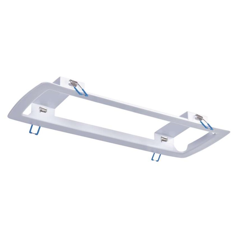 Rámeček NESSI pro vestavnou montáž nouzového svítidla, ocelový plech