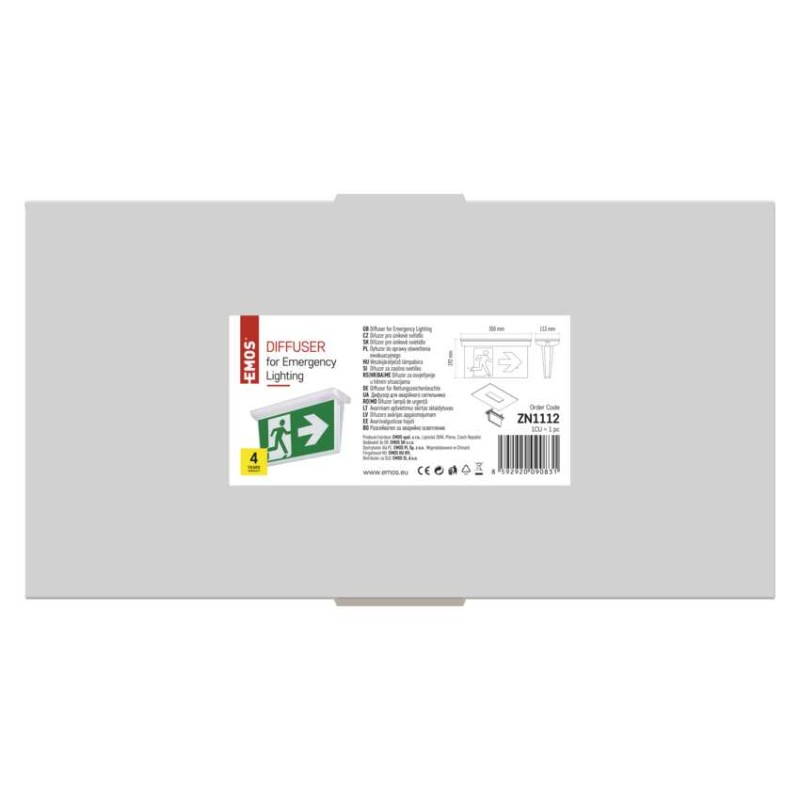 EMOS Vészkijáratjelző lámpabúra NESSI