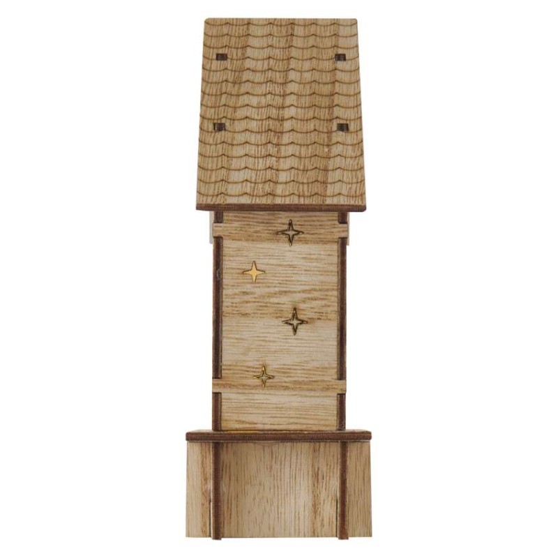 LED Weihnachtskrippe aus Holz, 15 cm, 2x AA, Innen, warmweiss, Timer