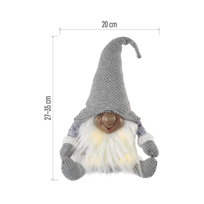 LED Weihnachts-Elfe, 35 cm, 3x AA, Innen, warmweiss