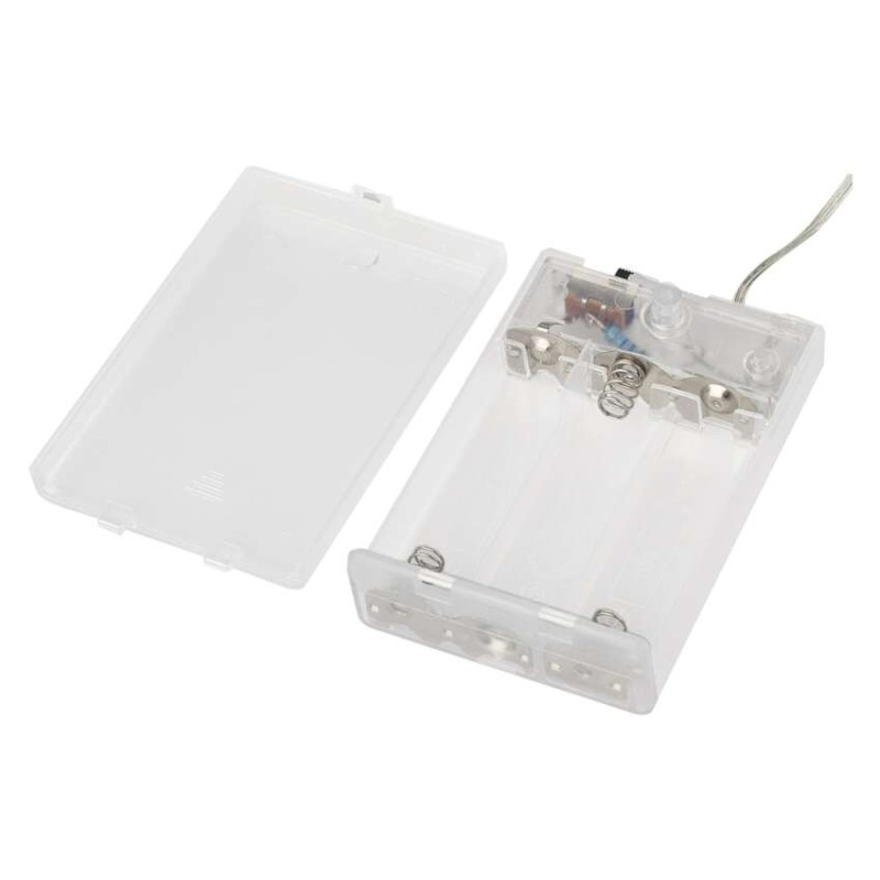 LED girlanda - biseri, 1,2 m, 3x AA, notranja, toplo bela, časovnik